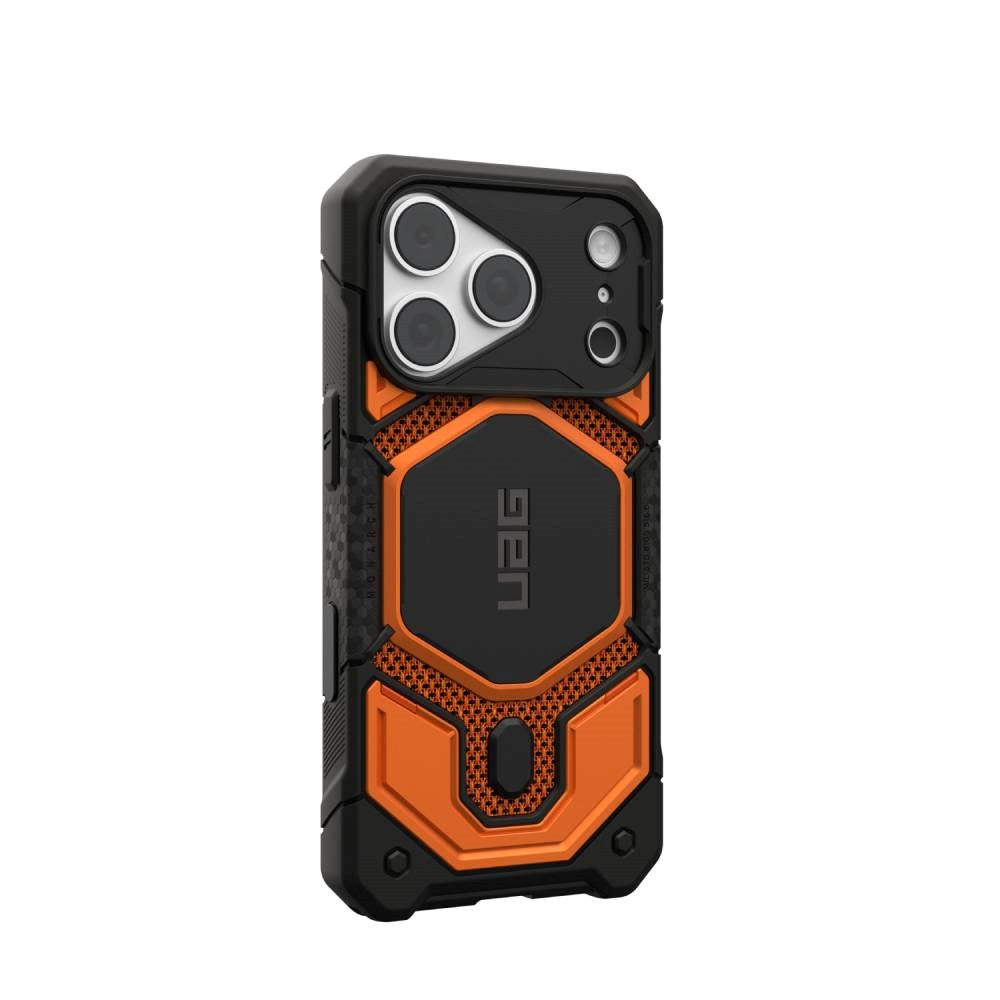 iPhone 18 Pro / 17 Pro UAG Monarch Pro Deksel - MagSafe Kompatibel - Kevlar Burnt Orange
