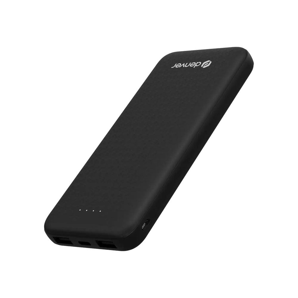 Denver PBS-10010 PowerBank 10.000 mAh m. LED Indikator - Svart