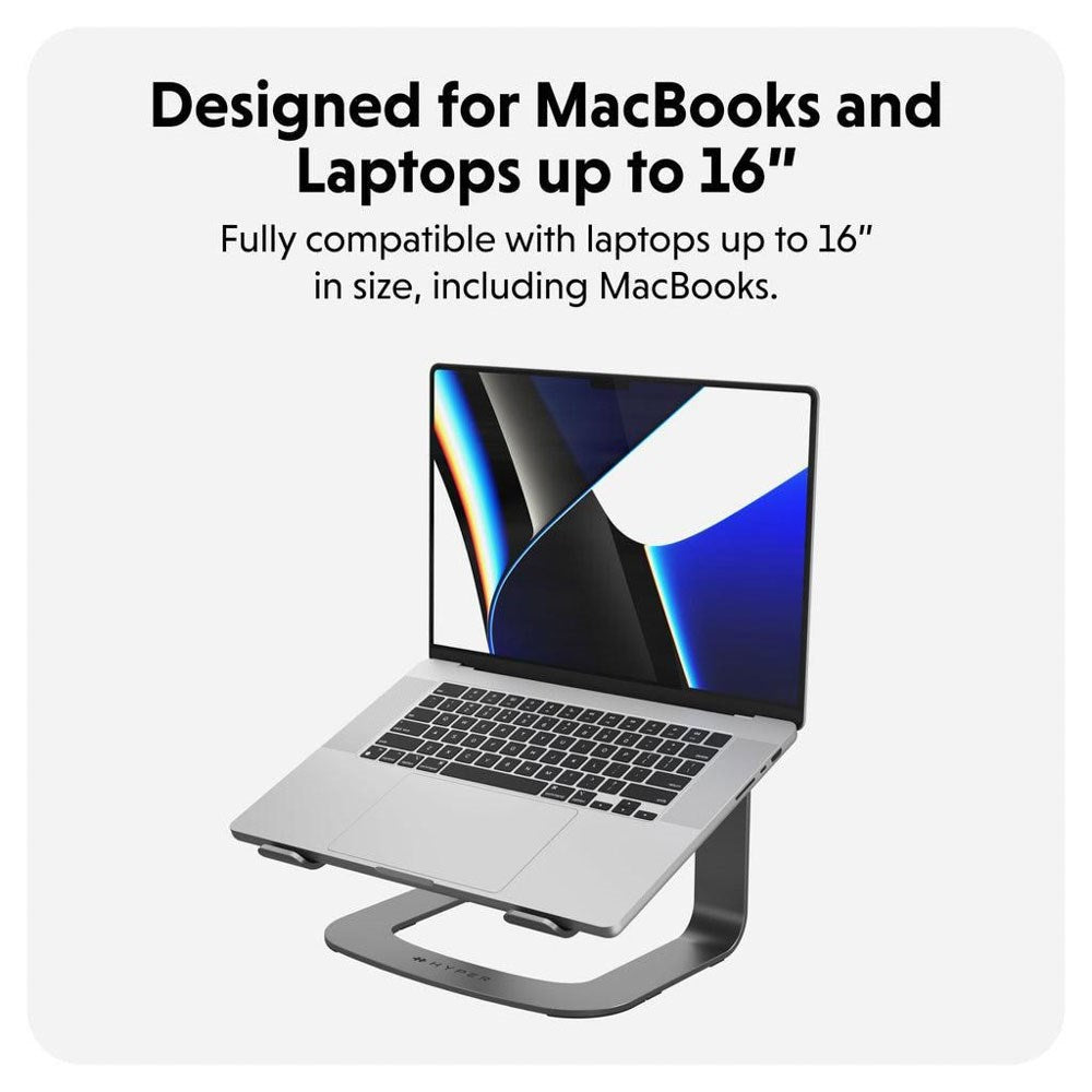 Hyper HyperSpace Ergonomisk Laptop Stativ - Space Grey