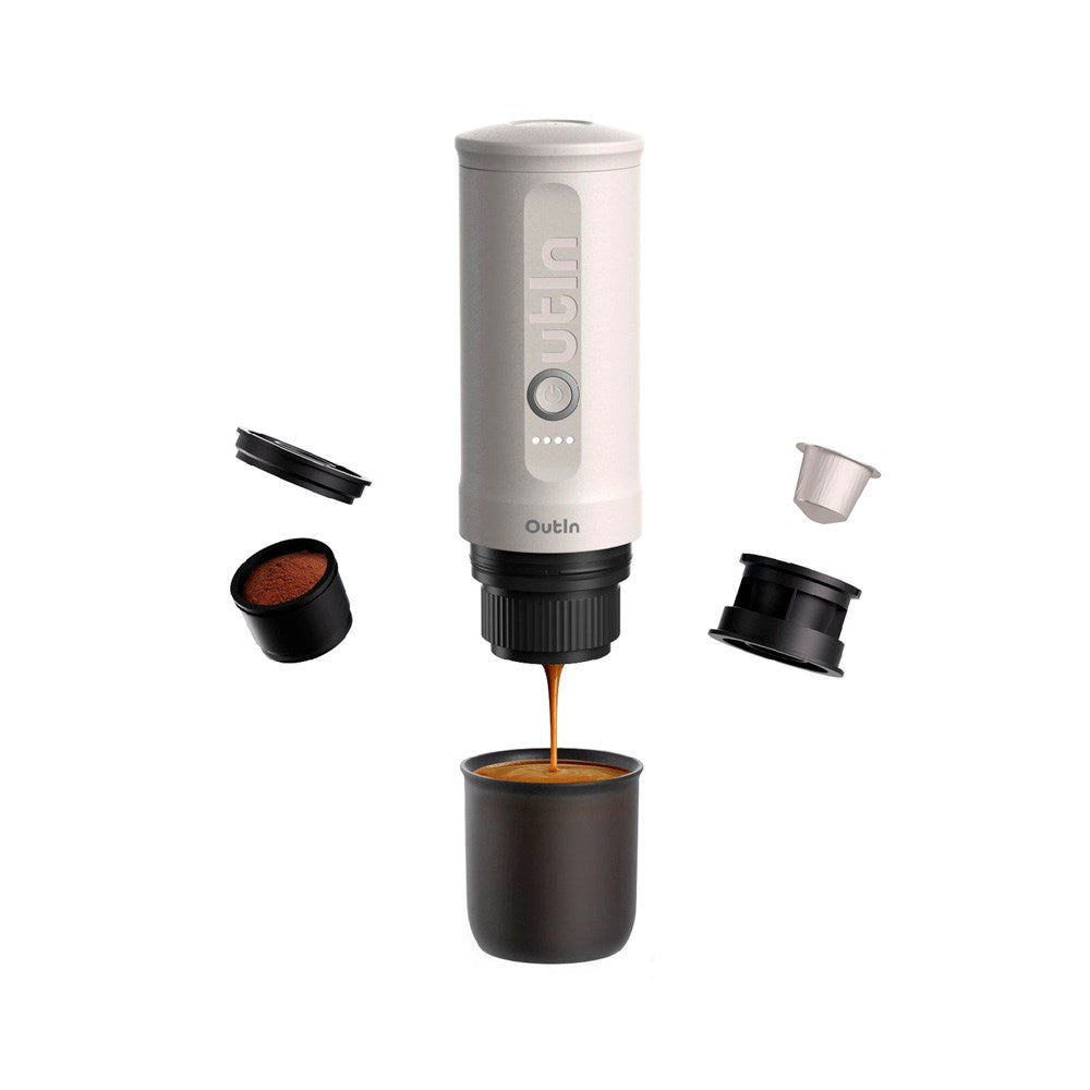 OutIn Nano Bærbar Espressomaskin - Pearl White