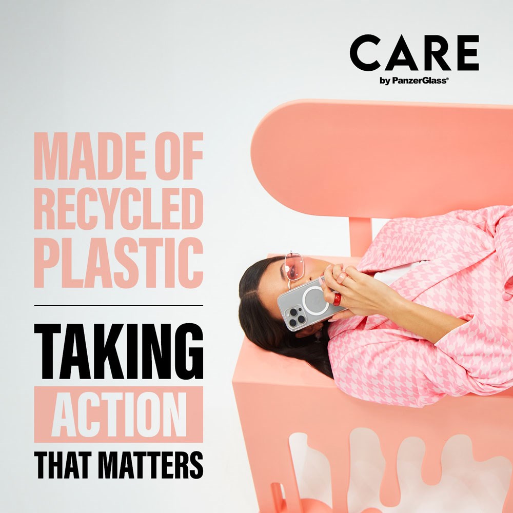 CARE by PanzerGlass iPhone 16 Pro FLAGSHIP Urban Combat-deksel - MagSafe Kompatibel - Transparent / White