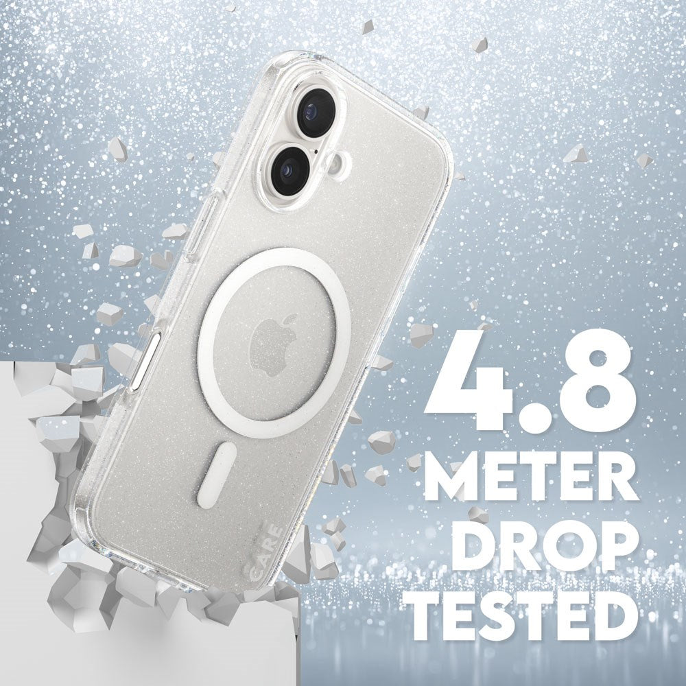 CARE by PanzerGlass iPhone 16 FLAGSHIP Urban Combat-deksel - MagSafe Kompatibel - Star Lit / White