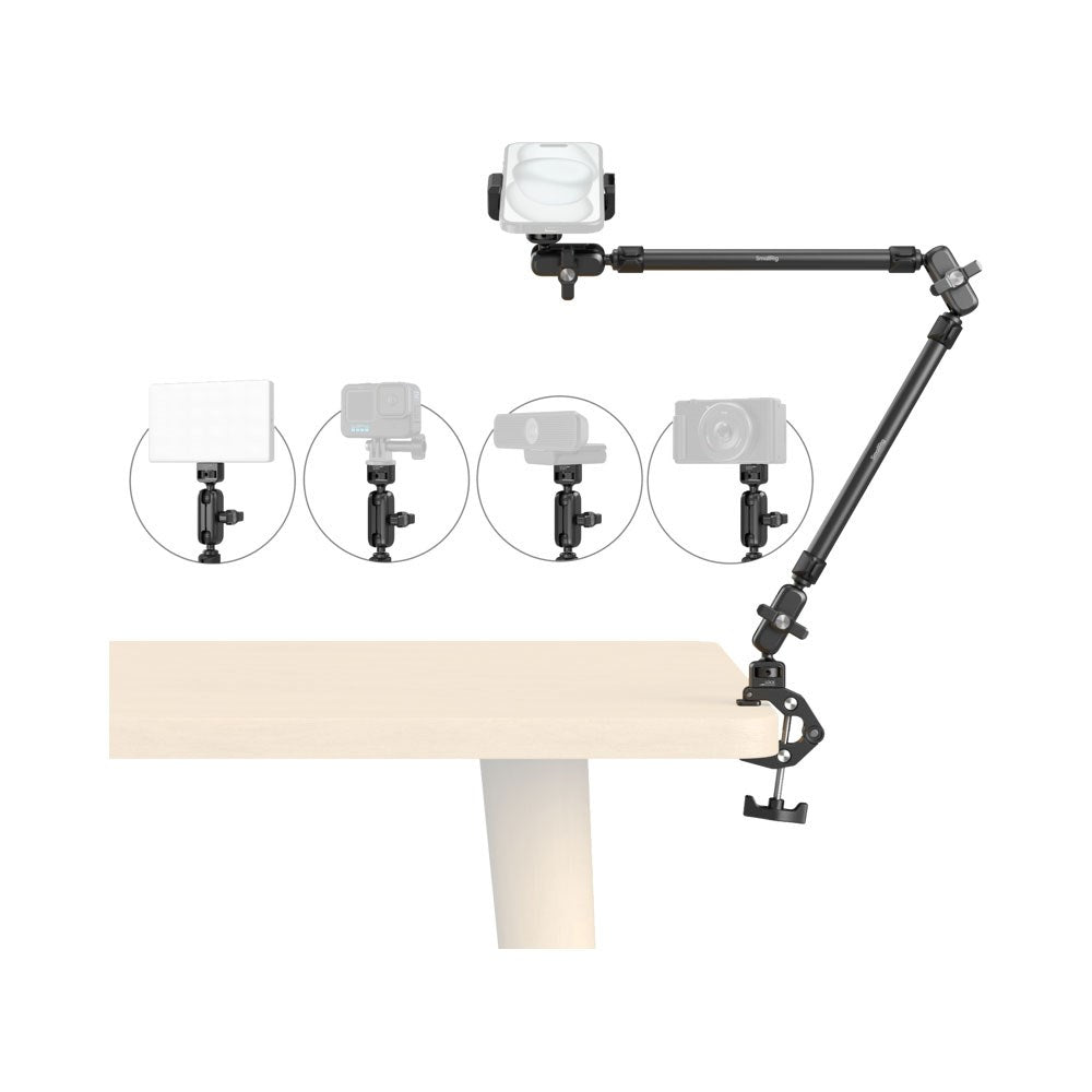 SmallRig 5625 Crab-Shaped Mobilholder til Bord - Svart
