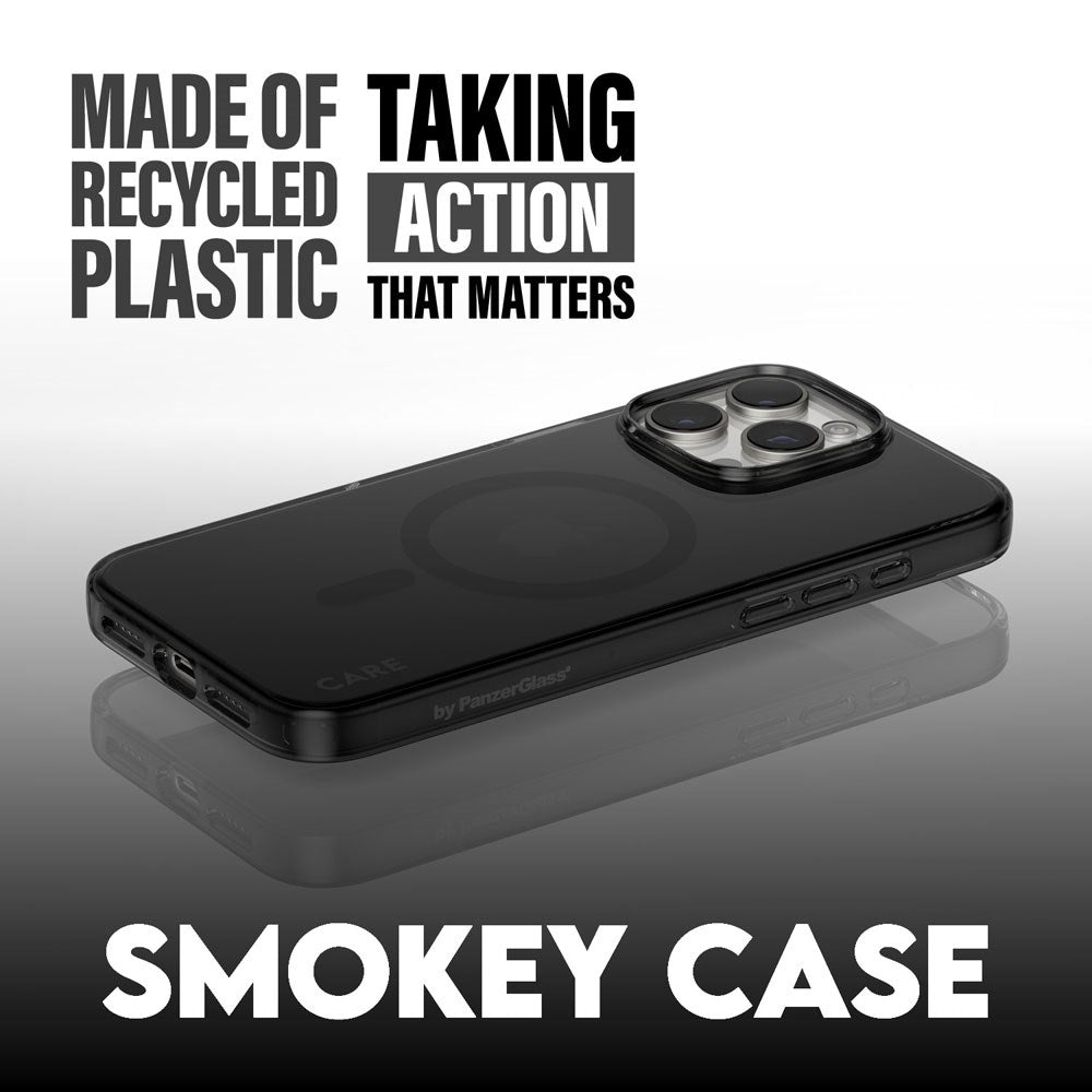 CARE by PanzerGlass iPhone 16 Pro Max FLAGSHIP Urban Combat-deksel - MagSafe Kompatibel - Smokey / Black