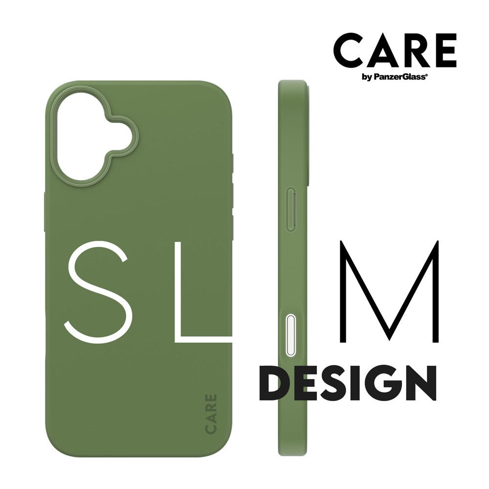CARE by PanzerGlass iPhone 16 Plus FASHION Fearlessly Fashionable Deksel - MagSafe Kompatibel - Piquant Green