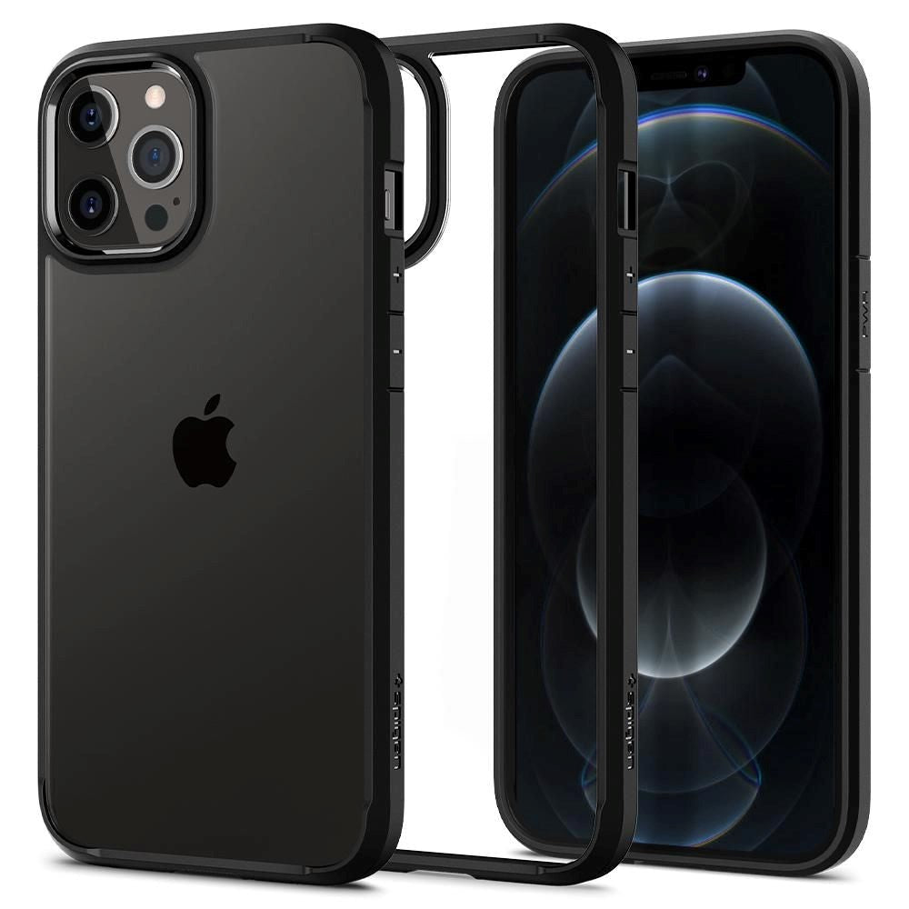 iPhone 12 / 12 Pro Spigen Ultra Hybrid Deksel - Gjennomsiktig / Sort