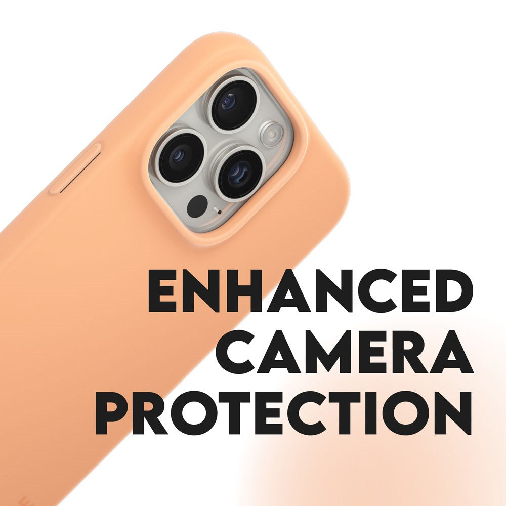 CARE by PanzerGlass iPhone 16 Pro FASHION Fearlessly Fashionable Deksel - Peach Fuzz