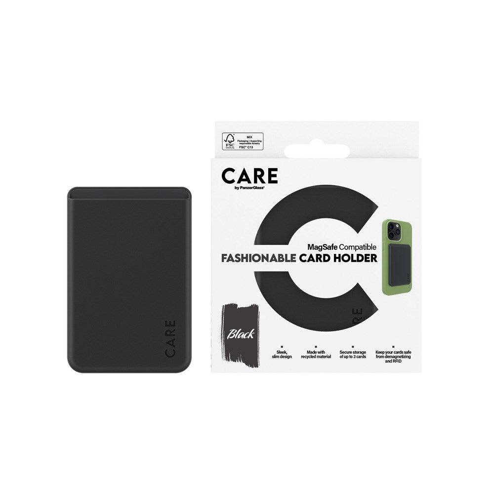 CARE by PanzerGlass Kortholder til Mobil - MagSafe Kompatibel - Svart