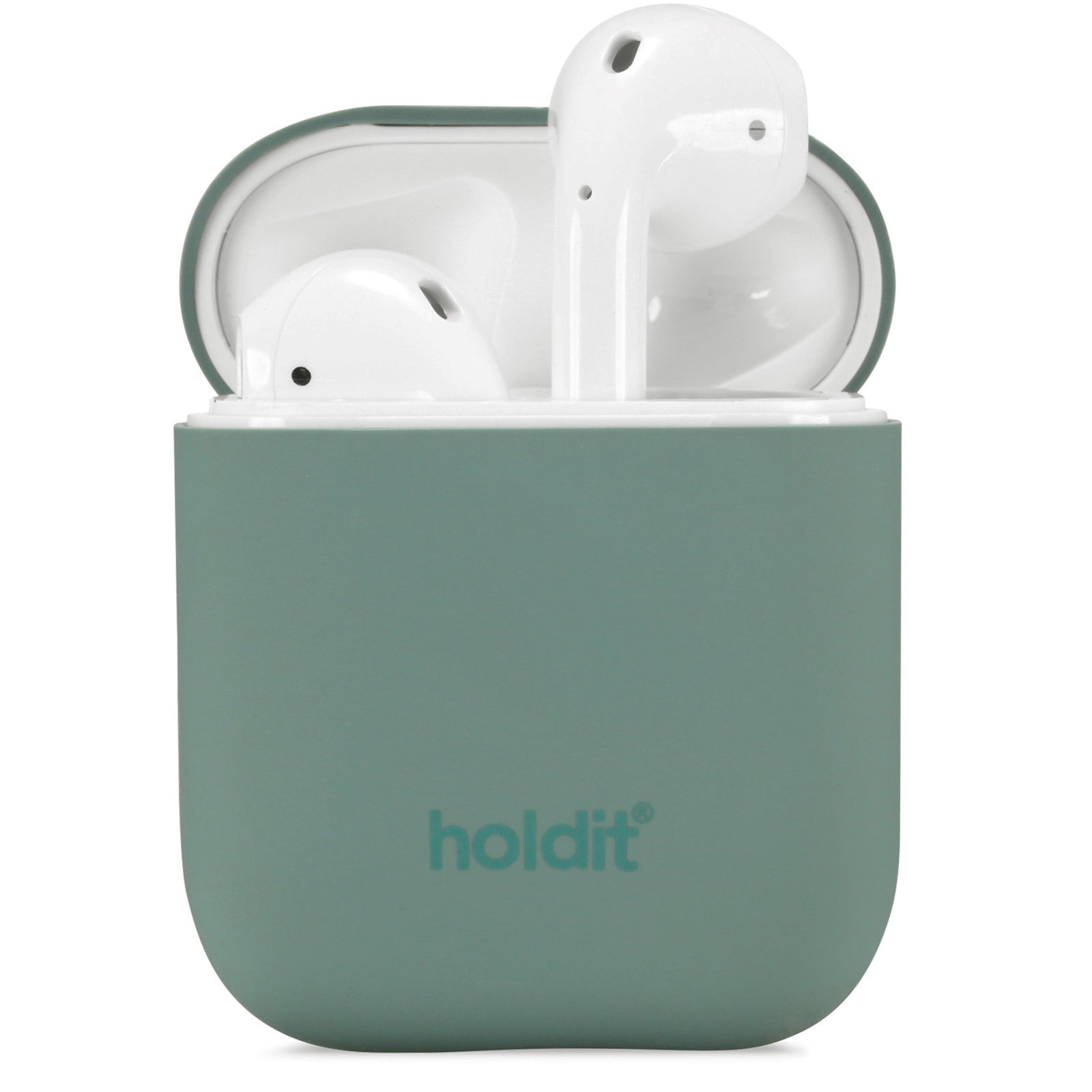 Holdit Nygård Silikon Deksel Til AirPods (1 & 2. gen.) - Moss Green