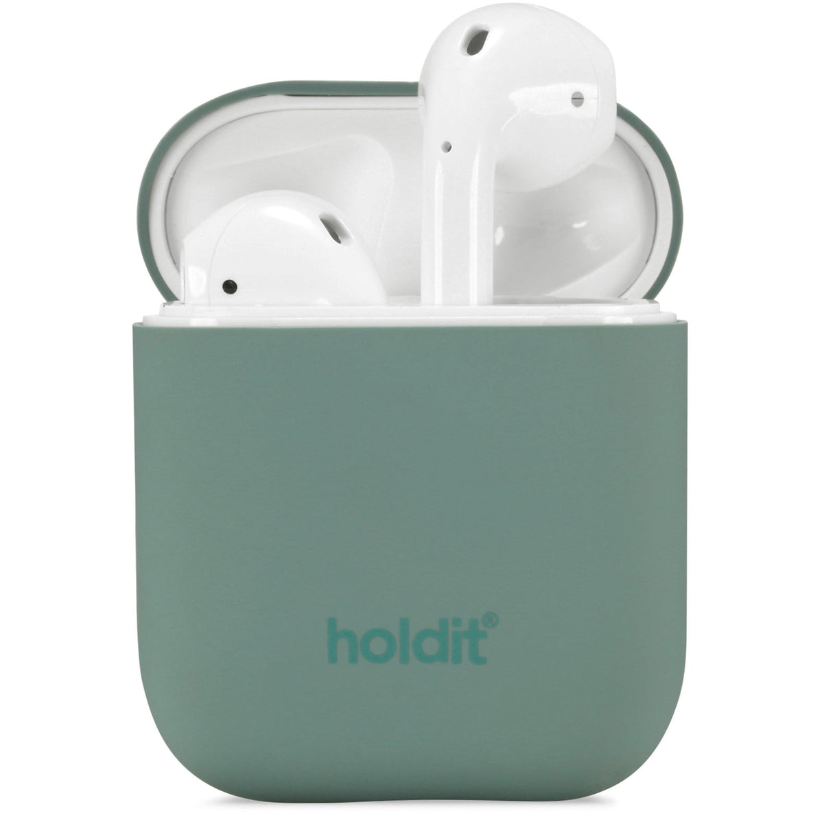 Holdit Nygård Silikon Deksel Til AirPods (1 & 2. gen.) - Moss Green