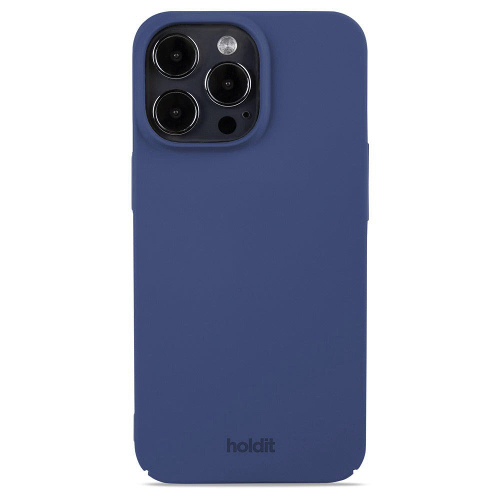 Holdit iPhone 14 Pro Slim Plast Deksel - Denim Blue