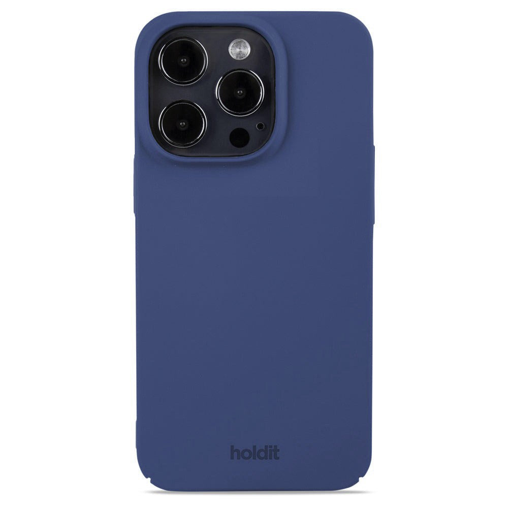 Holdit iPhone 15 Pro Slim Plast Deksel - Denim Blue