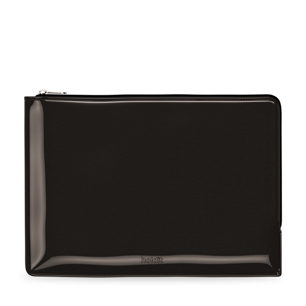 Holdit Lakkskinn Sleeve til MacBook / Bærbar PC 14" (34,2 x 24,2 cm) - Svart