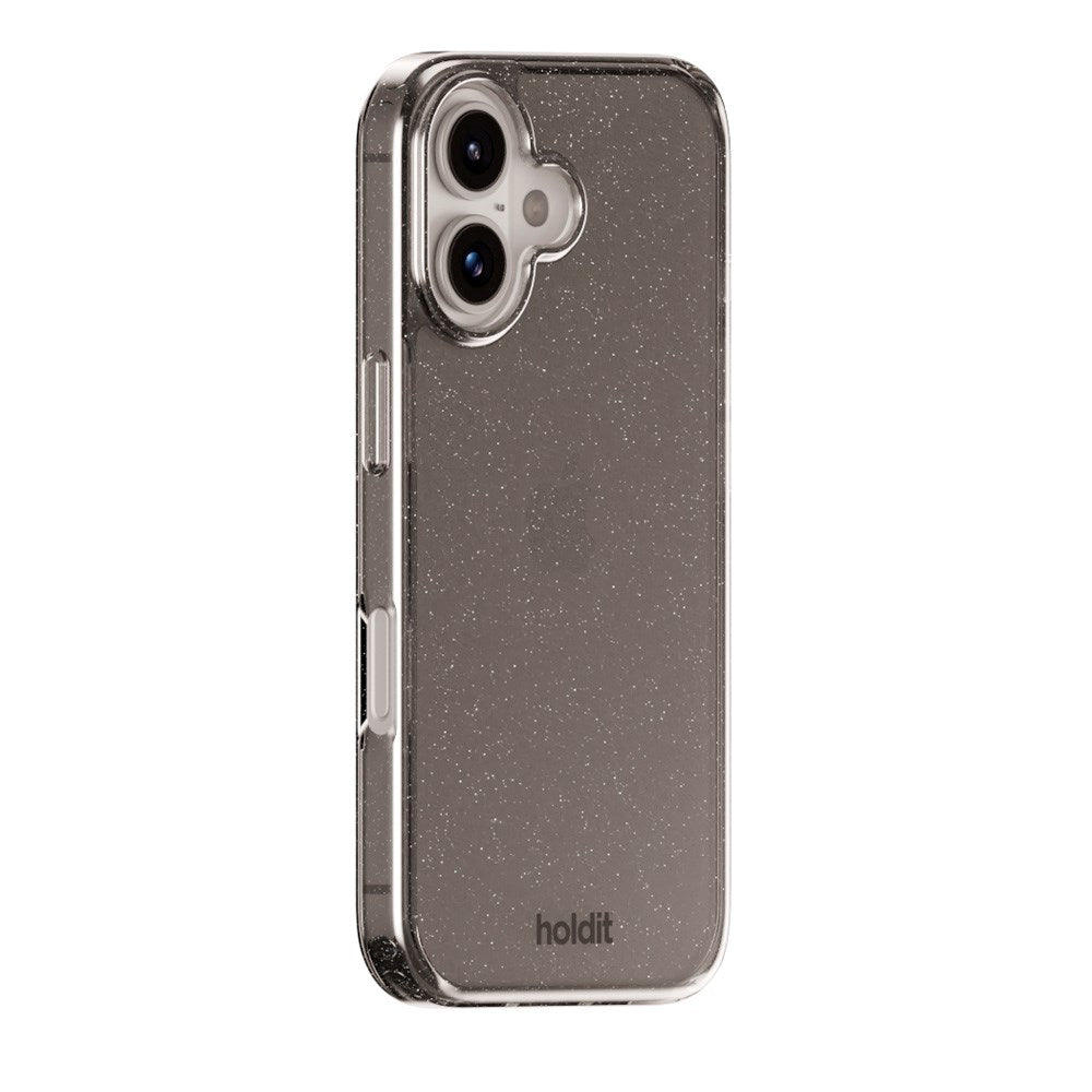 Holdit iPhone 16 Glitter Deksel - Svart