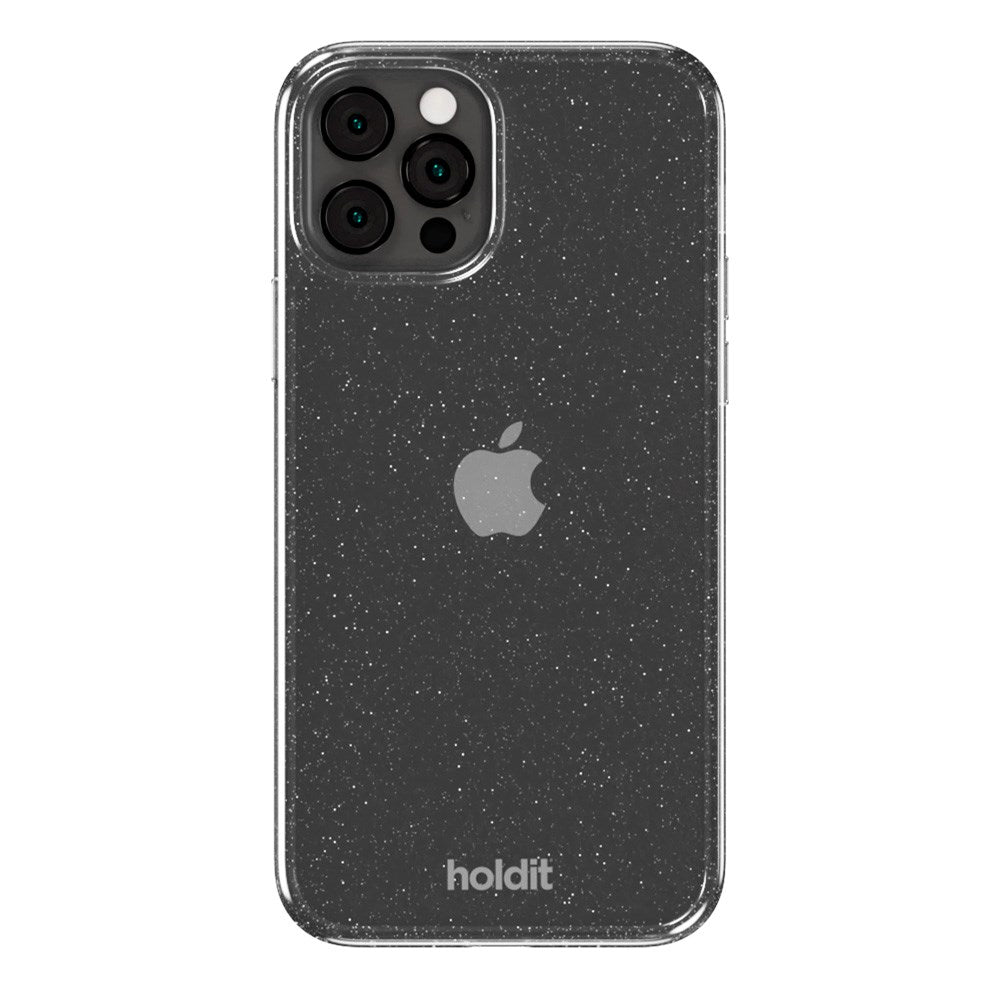 Holdit iPhone 12 / 12 Pro Glitter Deksel - Hvit
