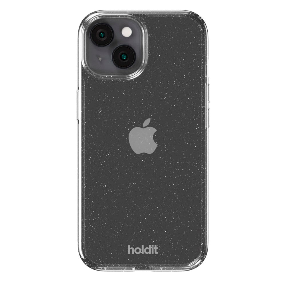 Holdit iPhone 15 / 14 / 13 Glitter Deksel - Hvit