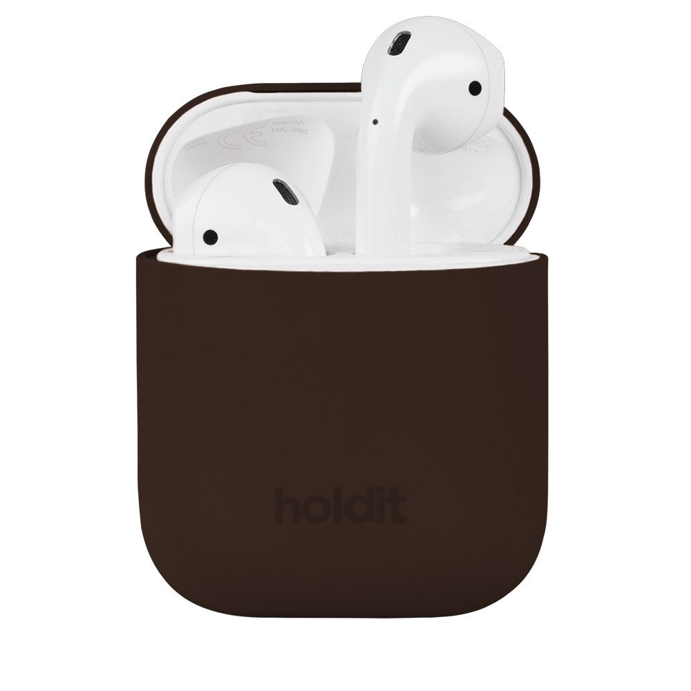 Holdit Nygård Silikon Deksel Til AirPods - Chocolate