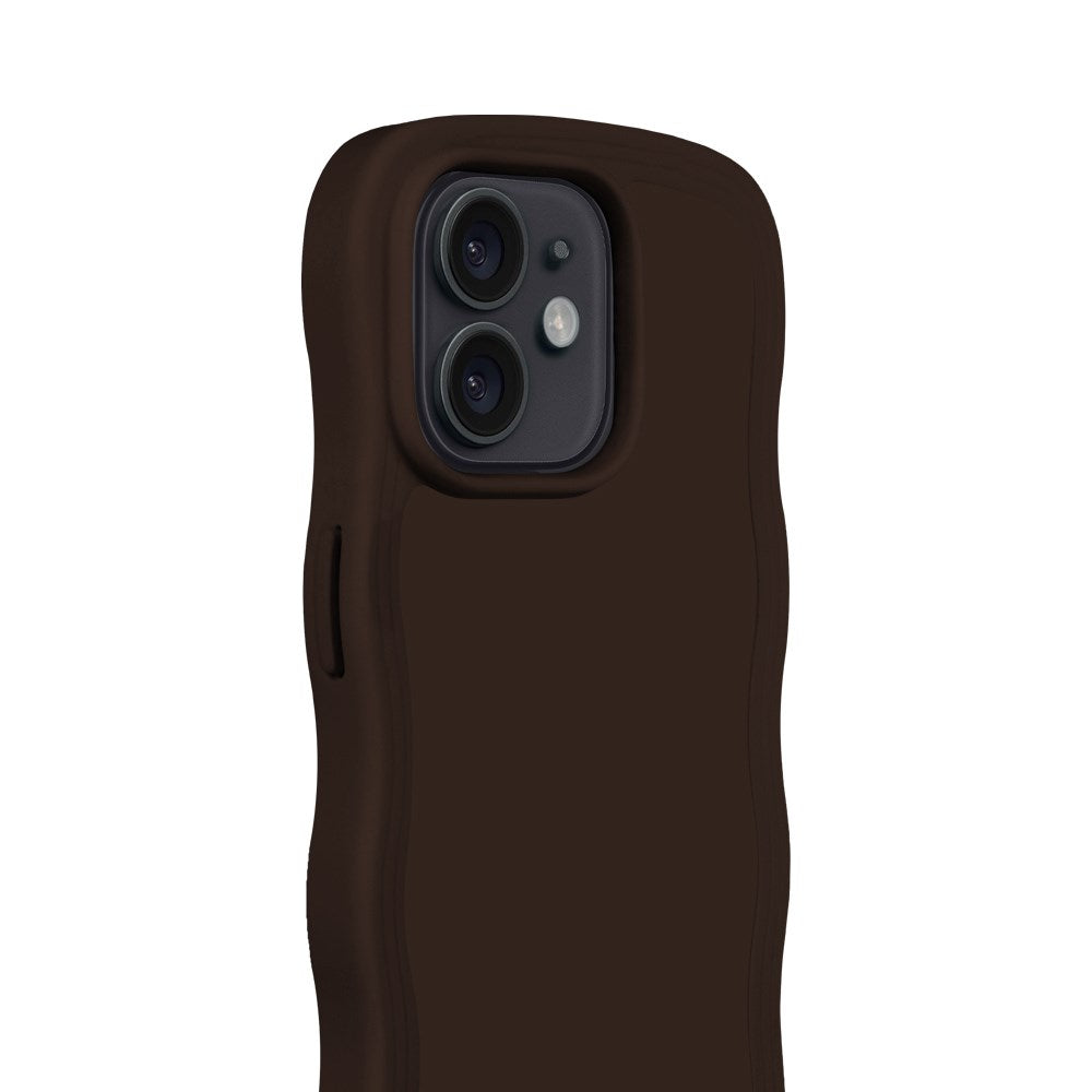 Holdit iPhone 12 / 12 Pro Wavy Deksel - Chocolate
