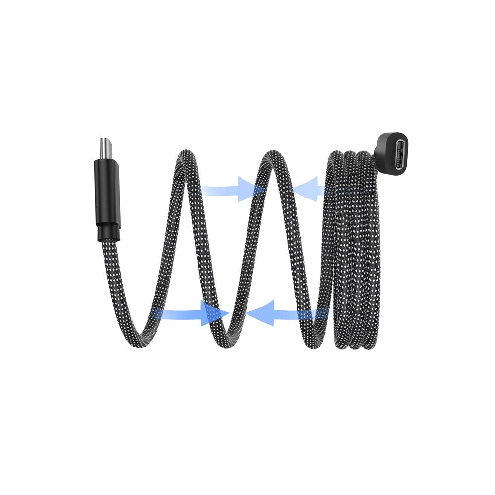 Smartline 60W Magnetisk Kabel USB-C til USB-C 1m - Svart