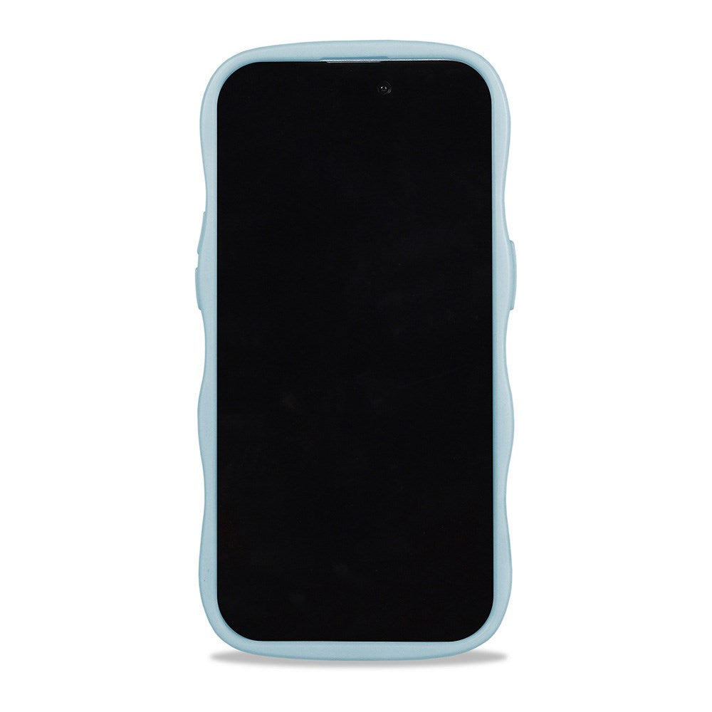 Holdit iPhone 12 / 12 Pro Wavy Deksel - Mineral Blue / Transparent