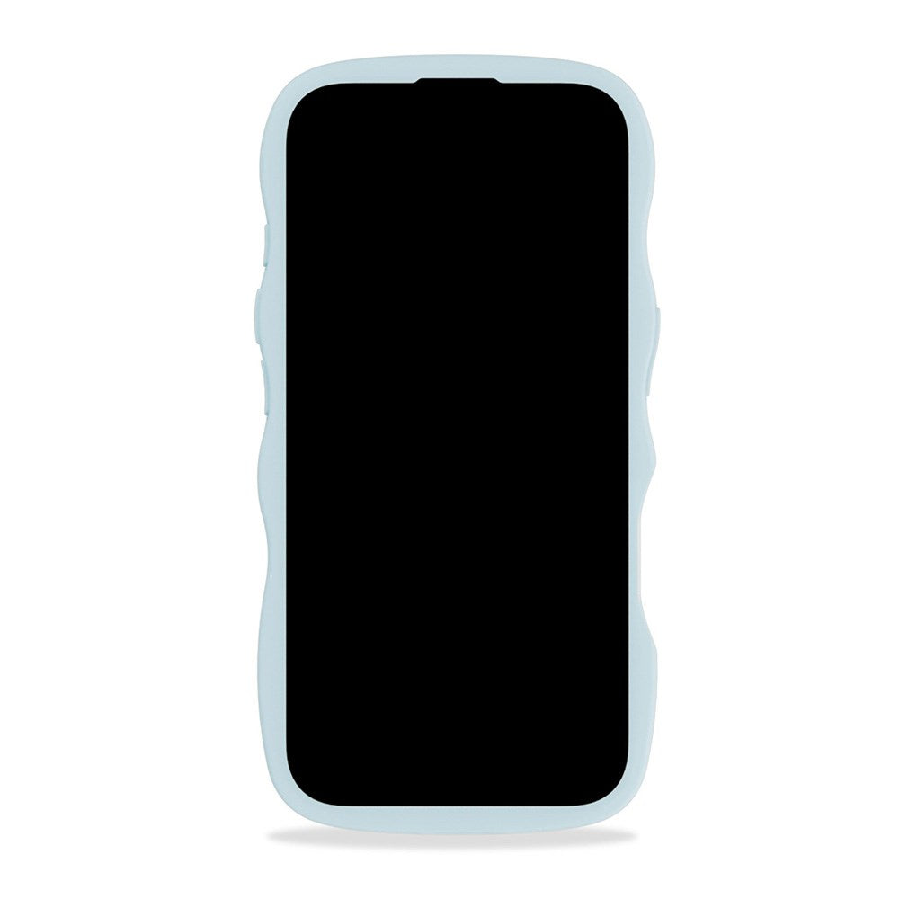 Holdit iPhone 16 Wavy Deksel - Mineral Blue / Transparent