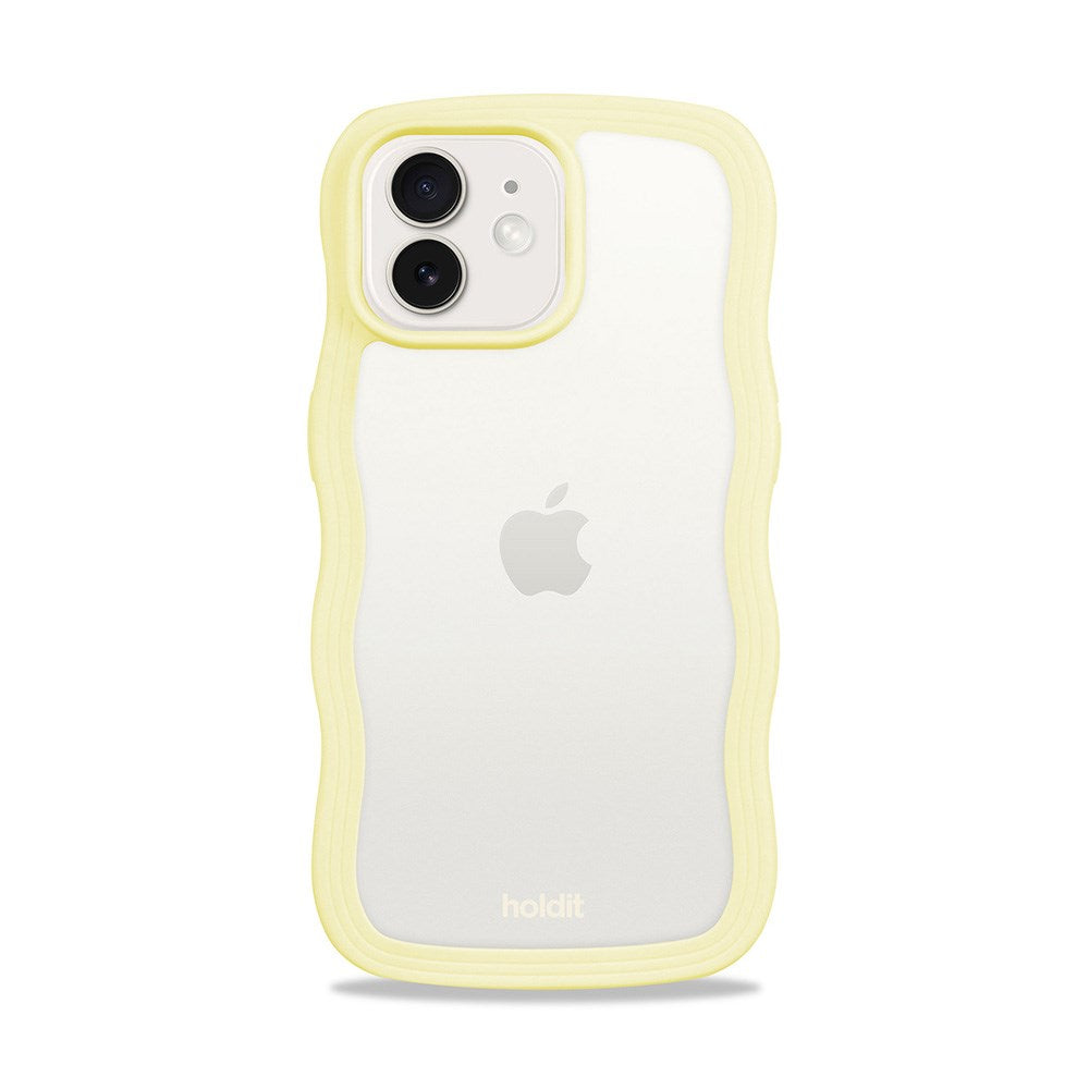 Holdit iPhone 12 / 12 Pro Wavy Deksel - Lemonade / Transparent