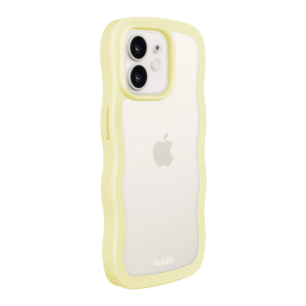 Holdit iPhone 12 / 12 Pro Wavy Deksel - Lemonade / Transparent