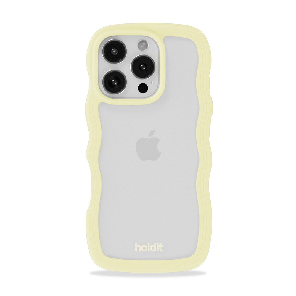Holdit iPhone 16 Pro Max Wavy Deksel - Lemonade / Transparent