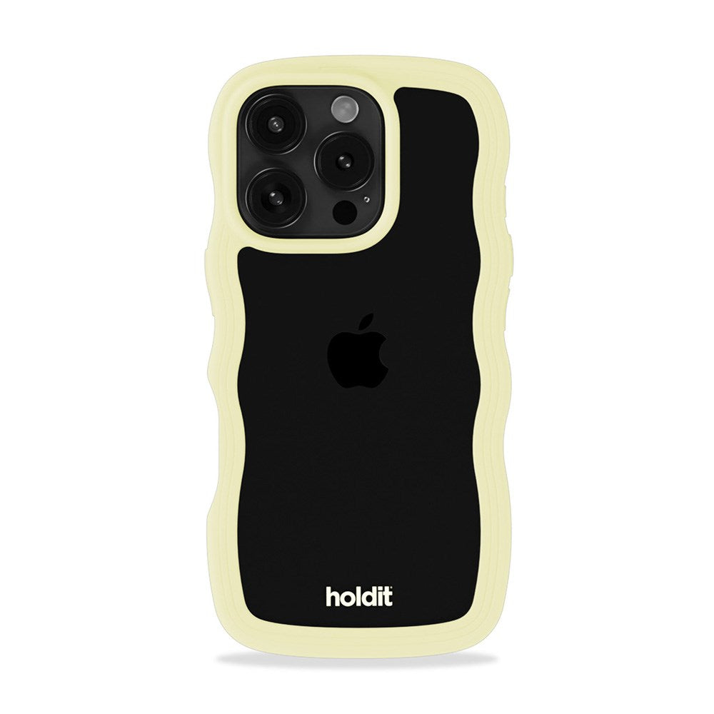 Holdit iPhone 16 Pro Max Wavy Deksel - Lemonade / Transparent