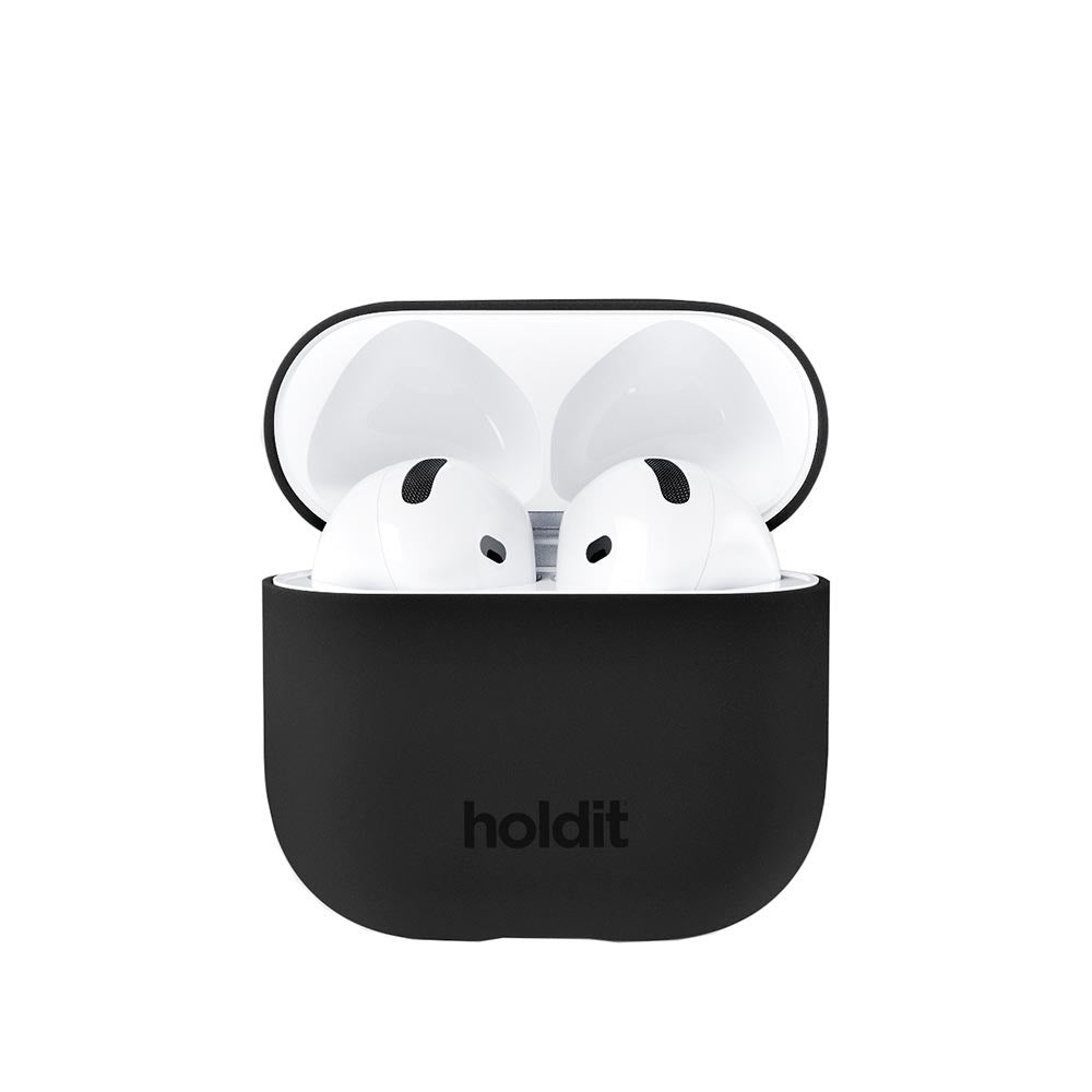 Holdit Nygård Silikonedeksel Til AirPods 4 - Svart