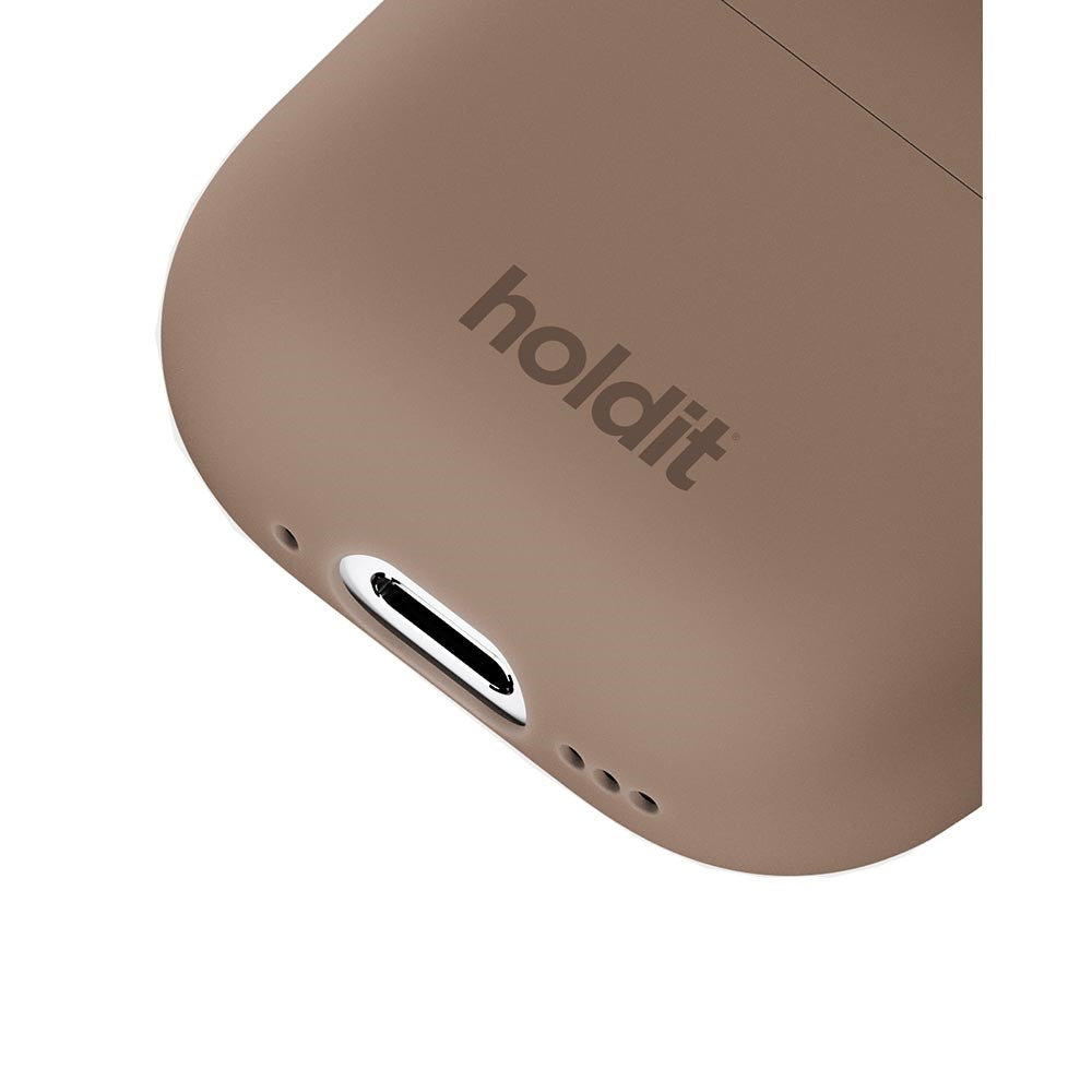 Holdit Nygård Silikonedeksel Til AirPods 4 - Mocha Brown