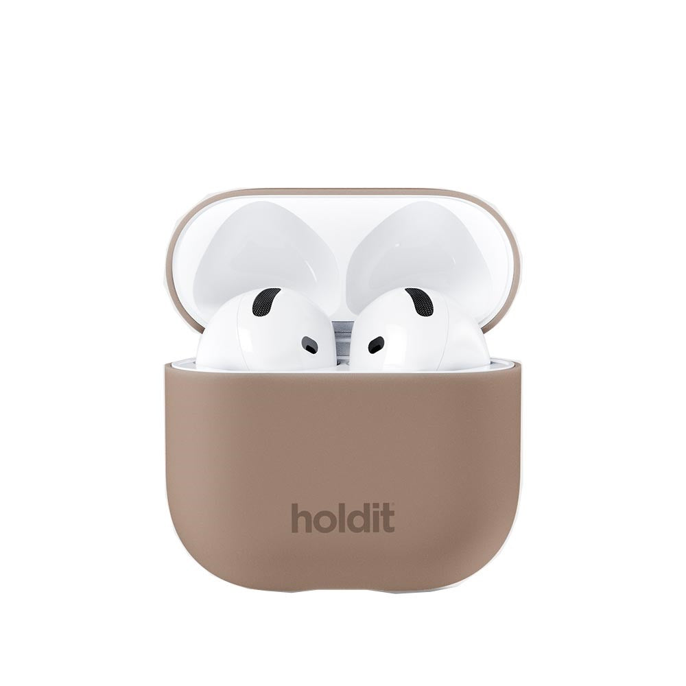 Holdit Nygård Silikonedeksel Til AirPods 4 - Mocha Brown