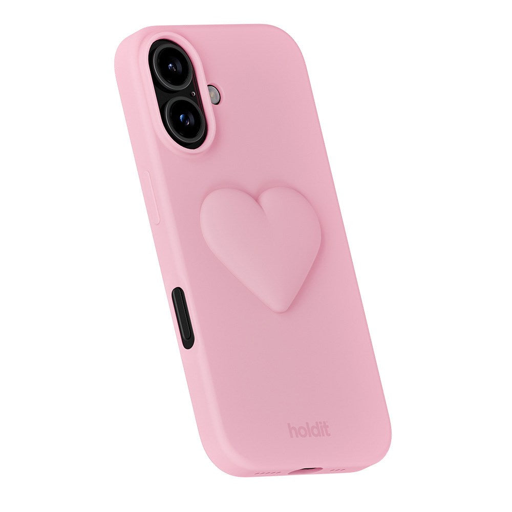 Holdit 3D Silicone Sticker Hjerte - Pink