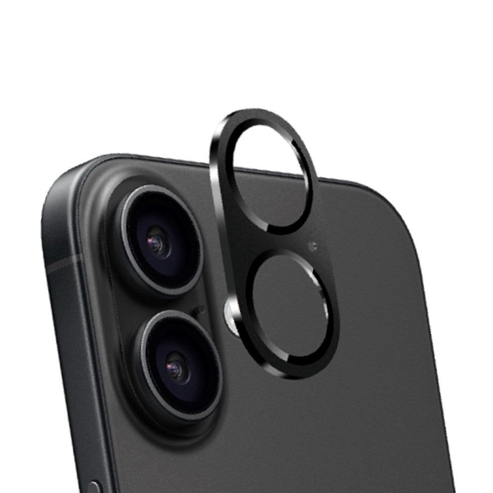 iPhone 16 / 16 Plus Holdit Beskyttelsesglass for Kameralinser - Case-Friendly - Svart