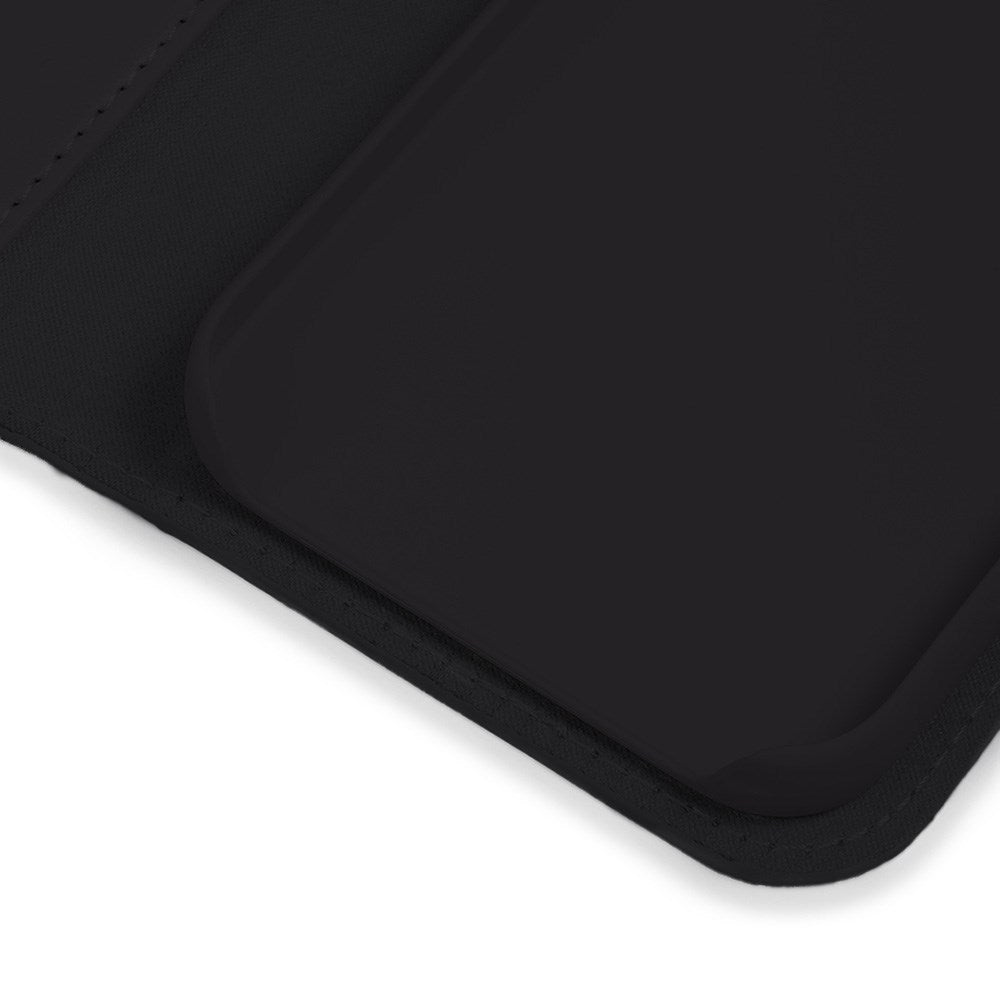 Holdit Samsung Galaxy S25 Ultra Magnet Case Skinndeksel med Lommebok - Svart