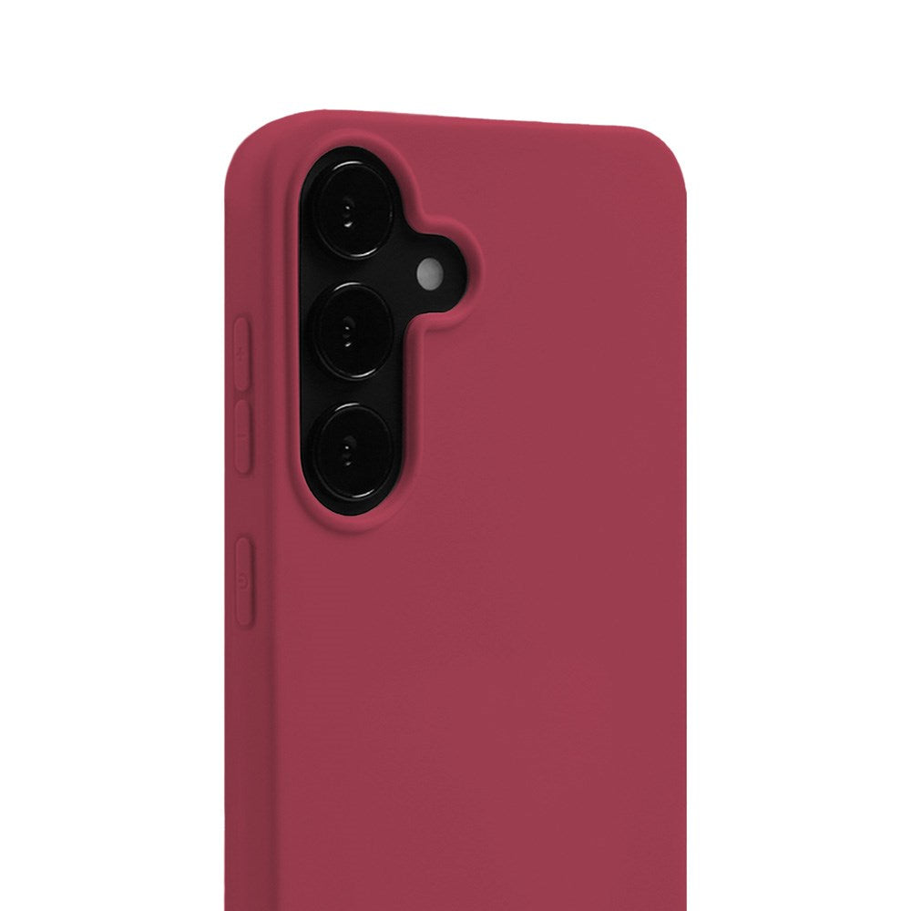 Holdit Samsung Galaxy S25 Soft Touch Silikon Deksel - Red Velvet