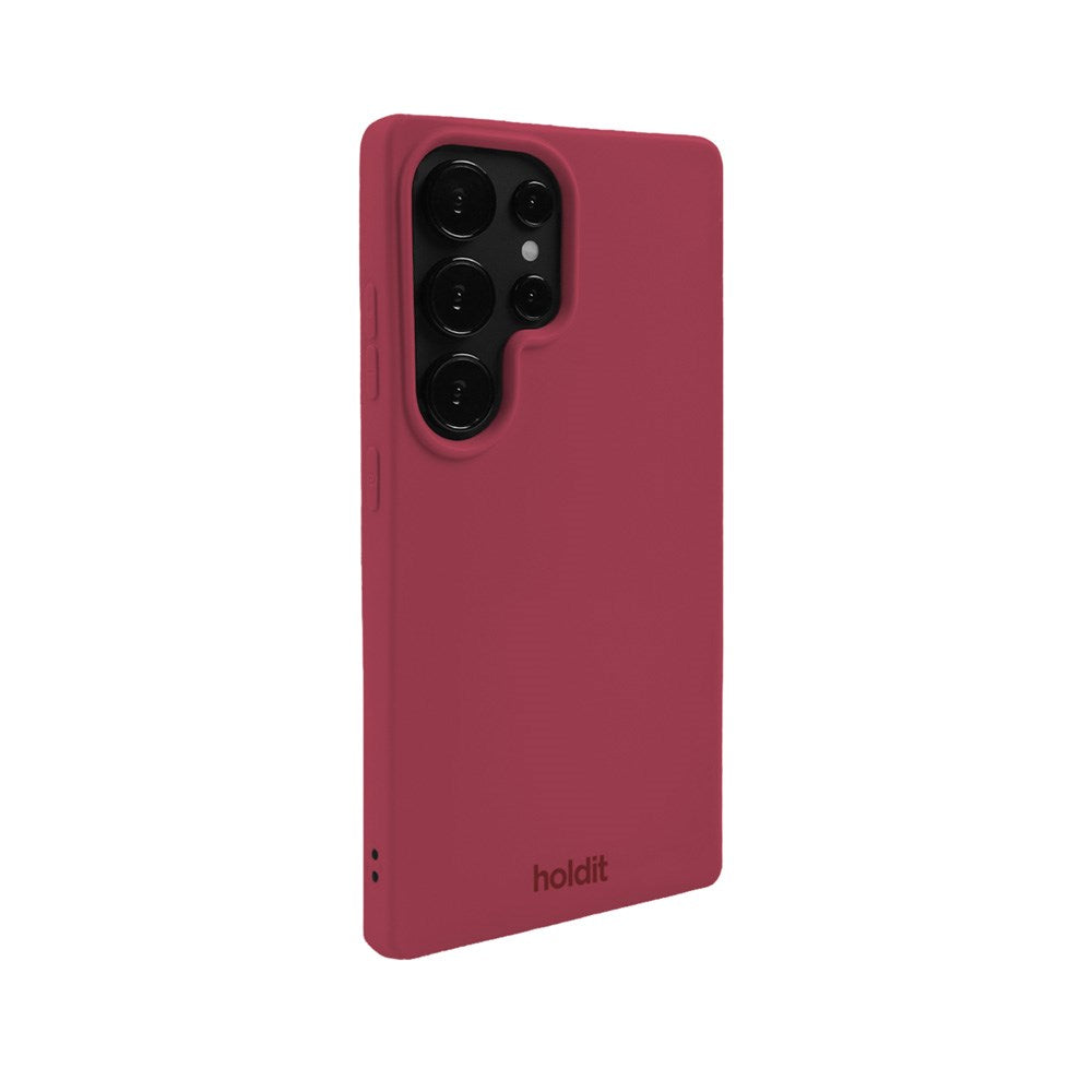 Holdit Samsung Galaxy S25 Ultra Soft Touch Silikon Deksel - Red Velvet