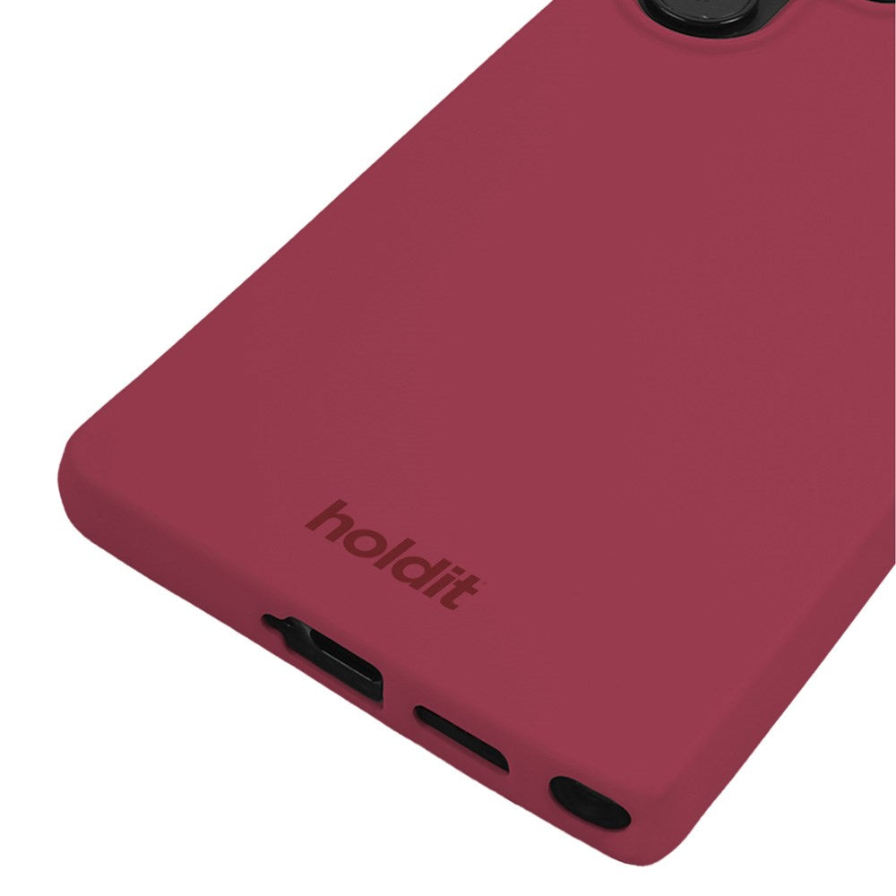 Holdit Samsung Galaxy S25 Ultra Soft Touch Silikon Deksel - Red Velvet