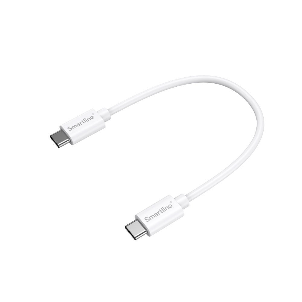 Smartline 60W USB-C til USB-C Kabel 20cm - Hvit