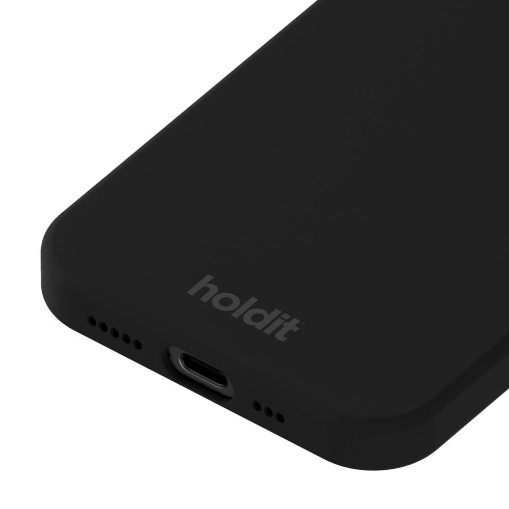 Holdit iPhone 16e Soft Touch Silikon Deksel - Black