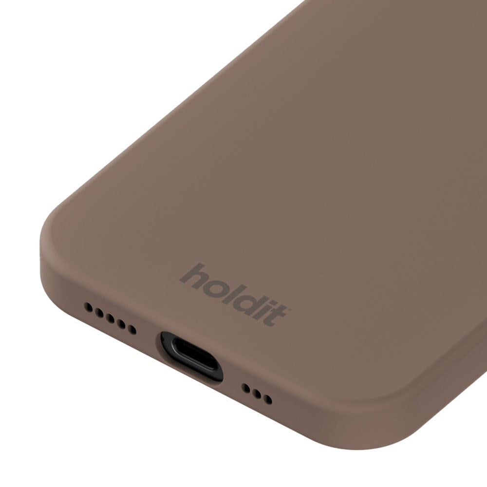 Holdit iPhone 16e Soft Touch Silikon Deksel - Mocha Brown