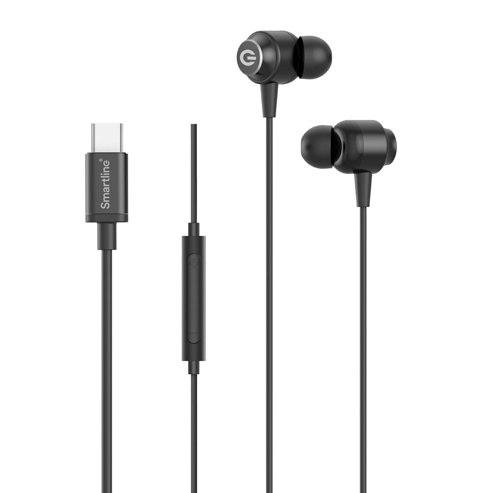 Smartline In-Ear Hodetelefoner med USB-C & Mikrofon - Svart