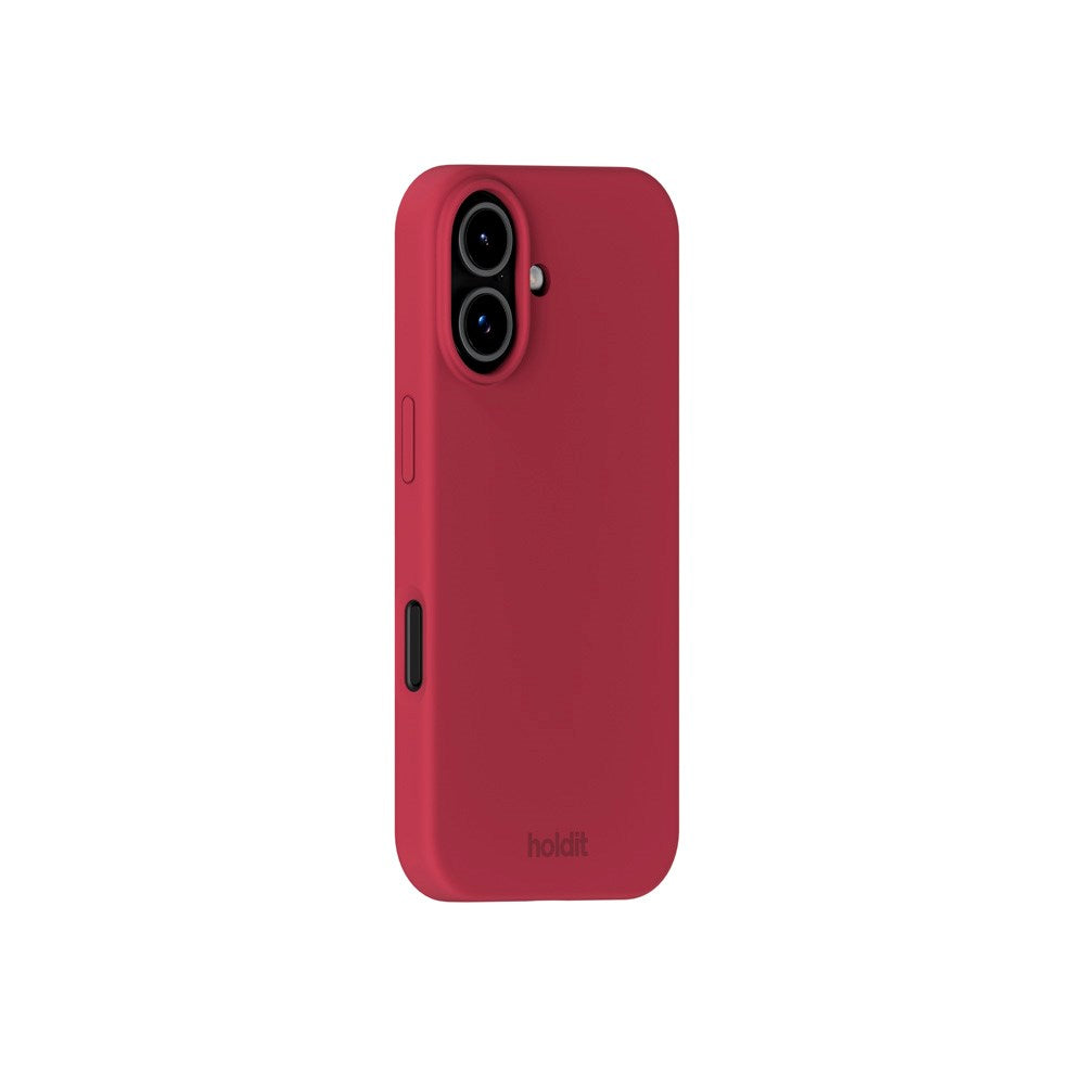 Holdit iPhone 17 Soft Touch Silikon Deksel - Red Velvet