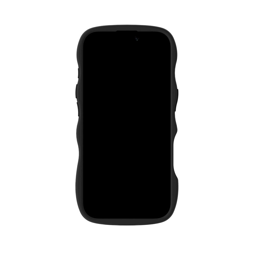 Holdit iPhone 17 Wavy Deksel - Black / Transparent