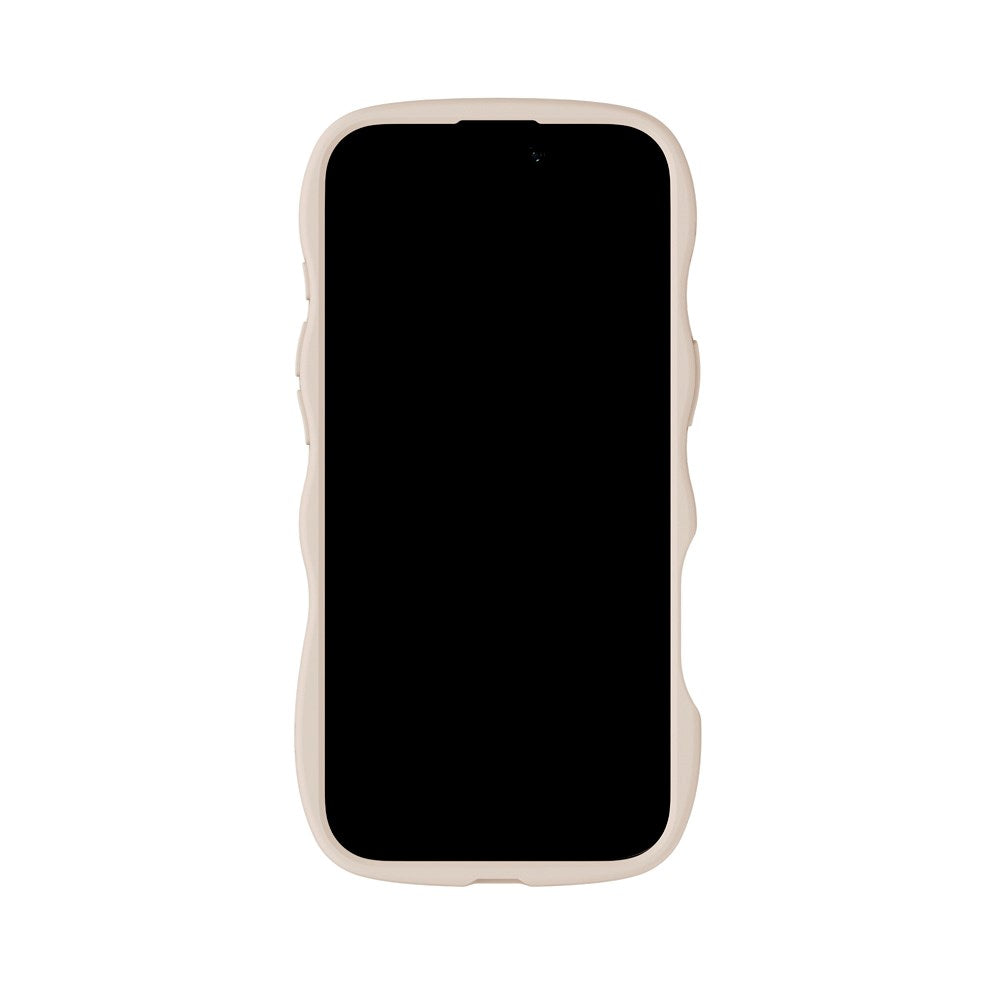 Holdit iPhone Air Wavy Deksel - Light Beige / Transparent