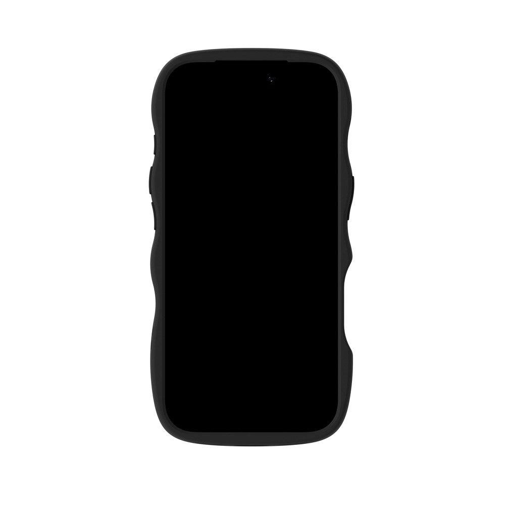 Holdit iPhone 17 Pro Wavy Deksel - Black / Transparent