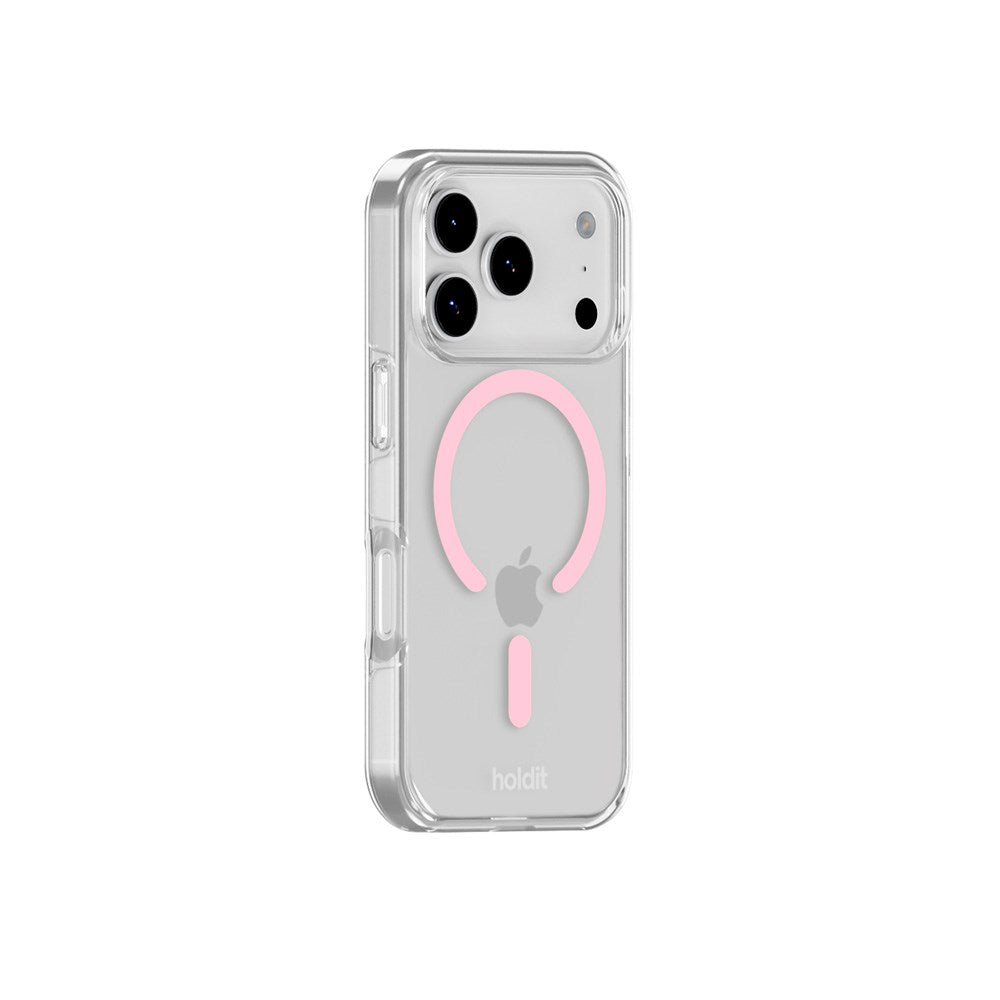 Holdit iPhone 17 Pro Max MagSafe Case - Transparent / Pink