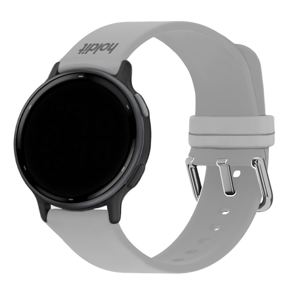 Universal Holdit Silikon Klokkerem med Metallspenne (22mm) - Grå
