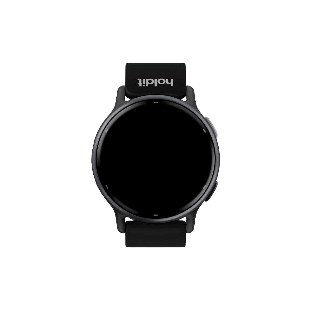 Universal Holdit Silikon Klokkerem med Metallspenne (22mm) - Svart