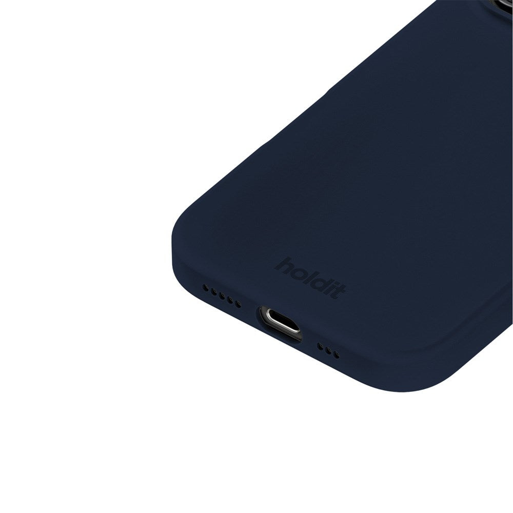 Holdit iPhone 16 Pro Soft Touch Silikon Deksel - Midnight Blue